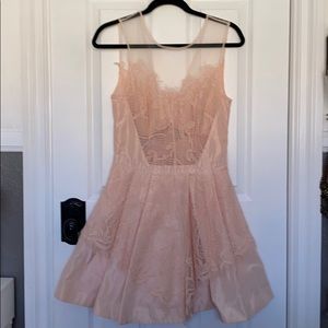 Pink Bebe Lace Dress